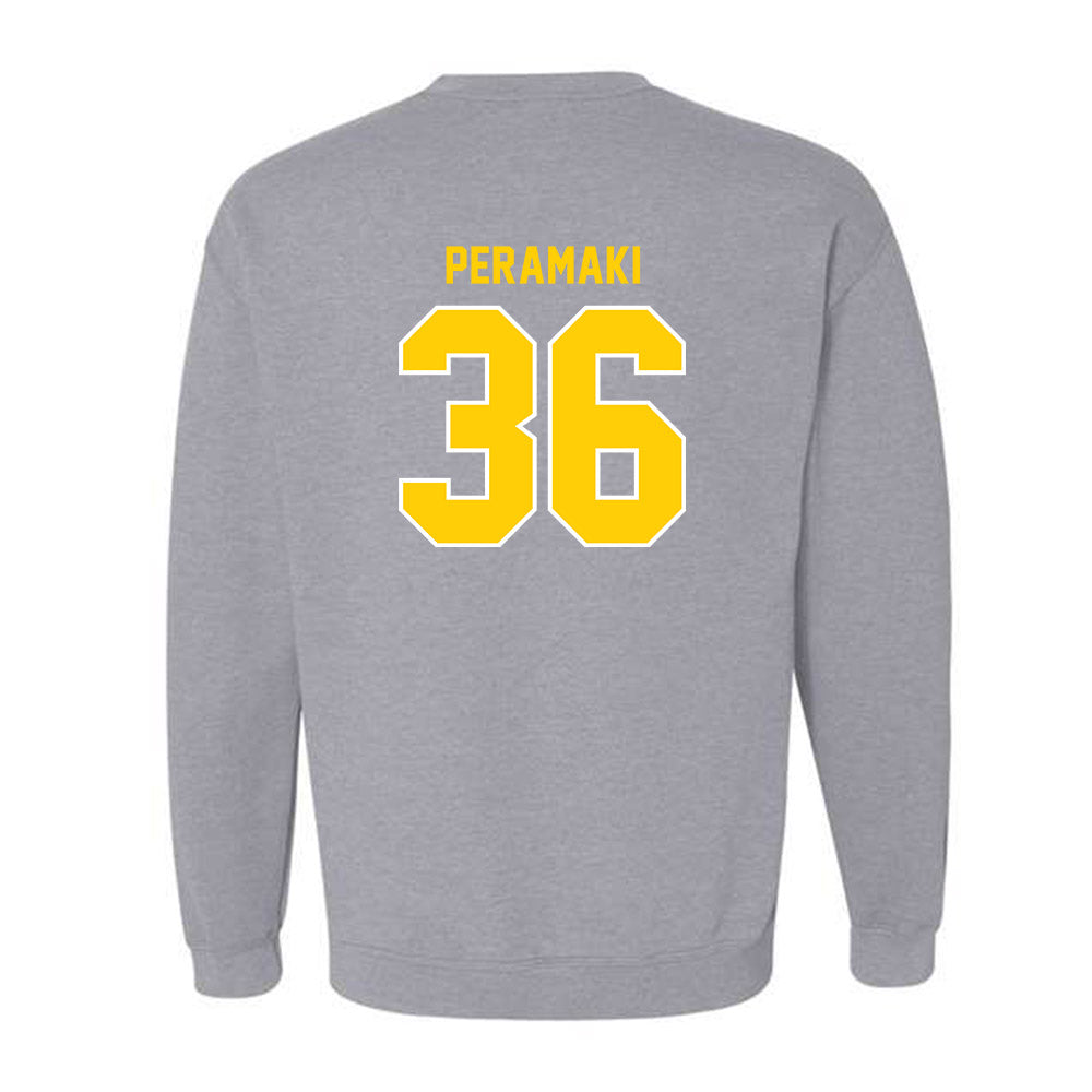 Michigan Tech - NCAA Football : Josiah Peramaki - Generic Shersey Crewneck Sweatshirt-1