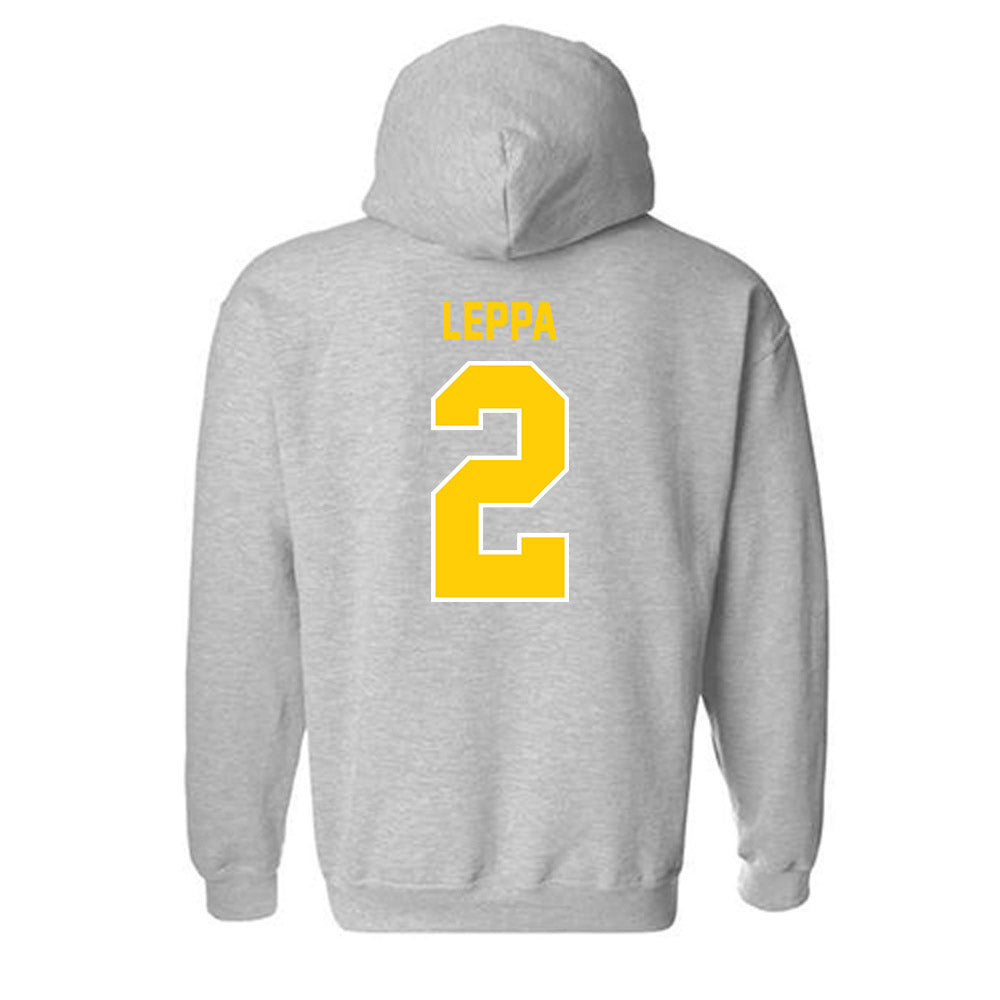 Michigan Tech - NCAA Men's Ice Hockey : Tom Leppa - Generic Shersey Hooded Sweatshirt