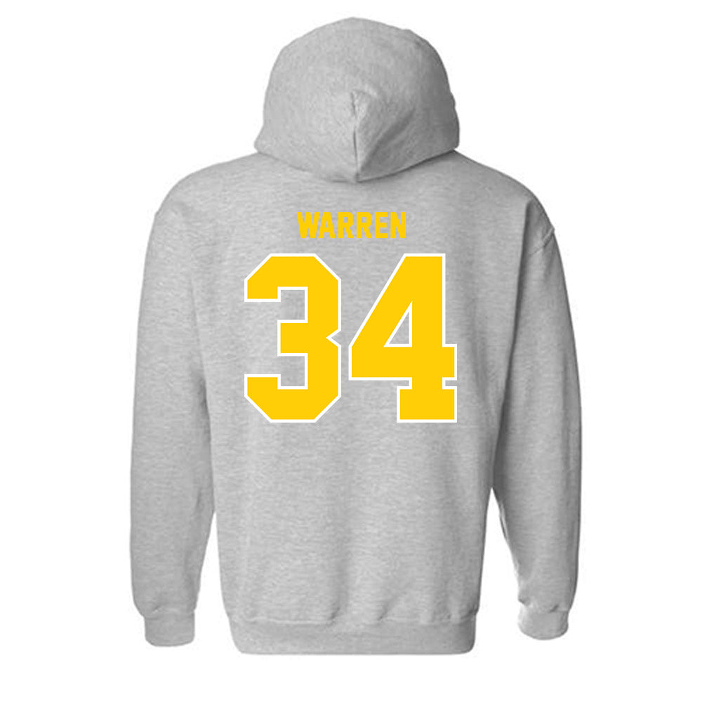 Michigan Tech - NCAA Men's Basketball : Grant Warren - Generic Shersey Hooded Sweatshirt