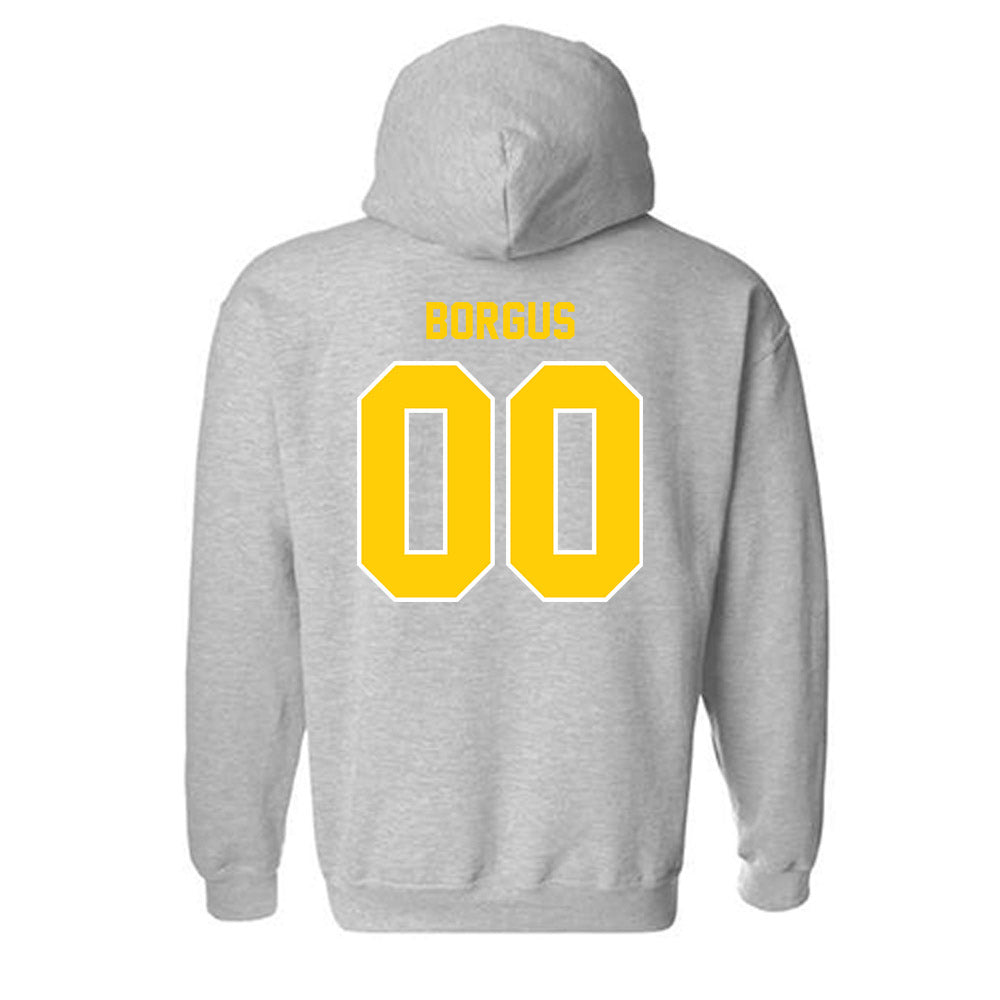 Michigan Tech - NCAA Football : Bryce Borgus - Generic Shersey Hooded Sweatshirt-1