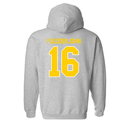 Michigan Tech - NCAA Women's Volleyball : Julia Fledderjohn - Generic Shersey Hooded Sweatshirt-1