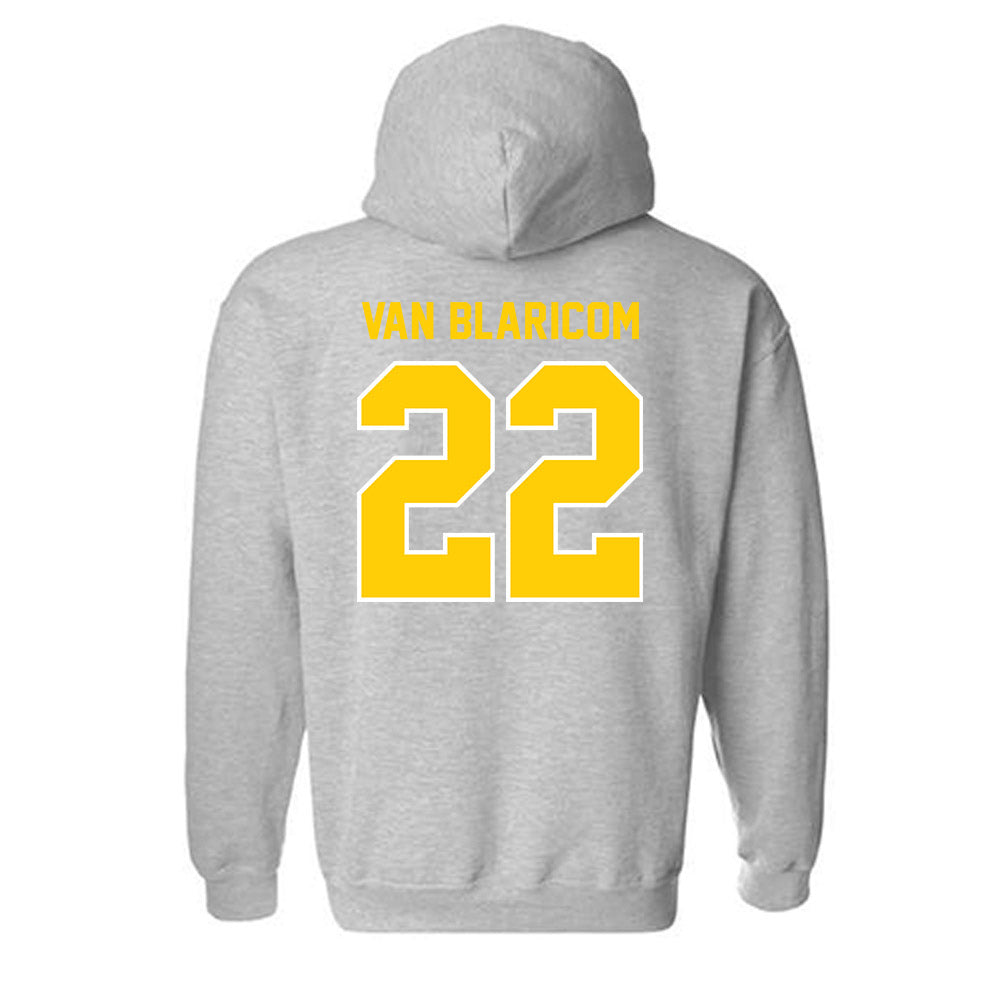 Michigan Tech - NCAA Men's Ice Hockey : Matthew Van Blaricom - Generic Shersey Hooded Sweatshirt-1