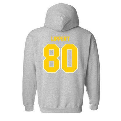 Michigan Tech - NCAA Football : Jaxon Lippert - Generic Shersey Hooded Sweatshirt-1