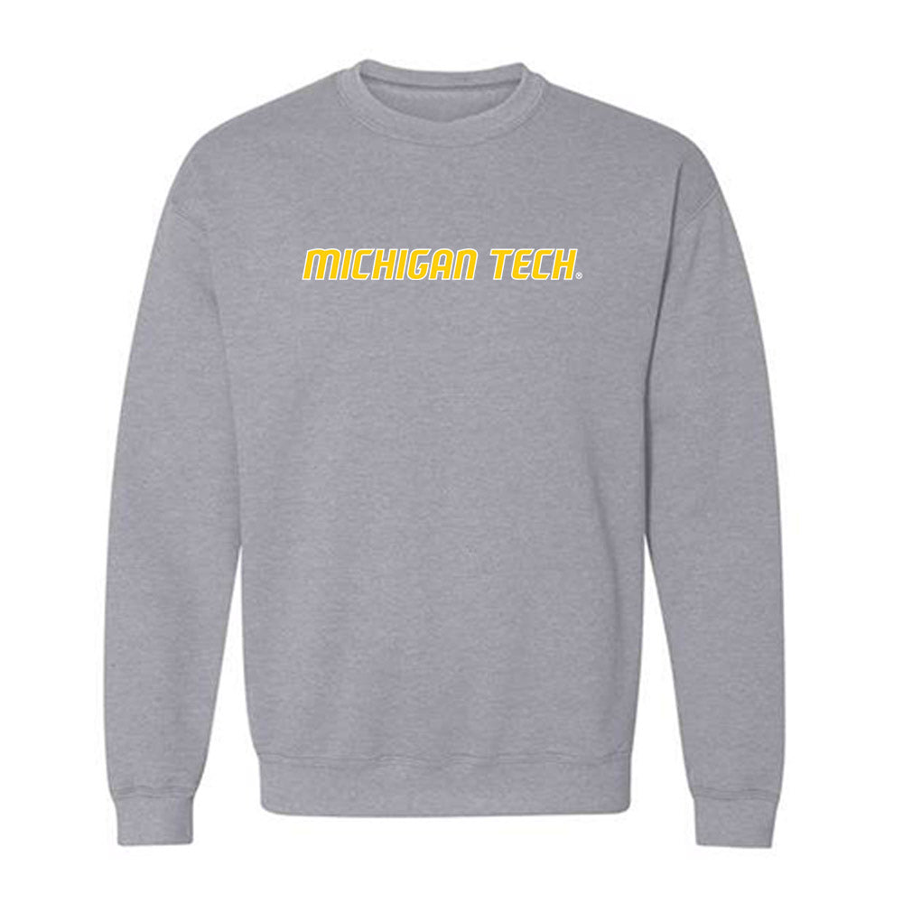 Michigan Tech - NCAA Football : Adrian Gonzalez - Generic Shersey Crewneck Sweatshirt-0