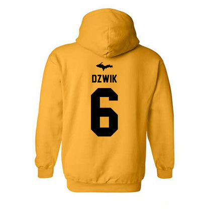 Michigan Tech - NCAA Women's Volleyball : Brooke Dzwik - Generic Shersey Hooded Sweatshirt