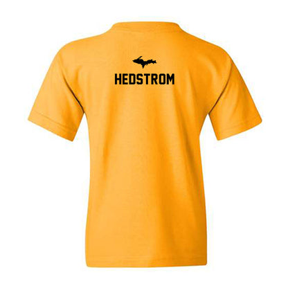 Michigan Tech - NCAA Football : Logan Hedstrom - Generic Shersey Youth T-Shirt-1