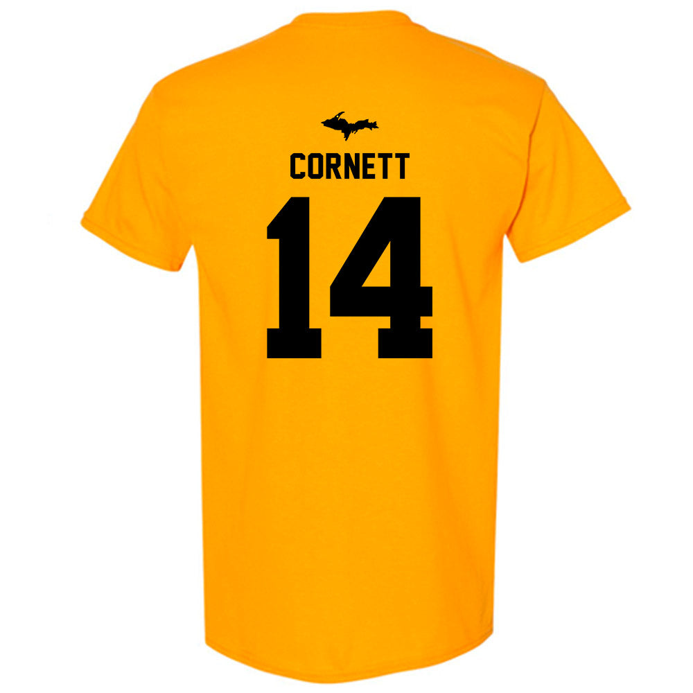 Michigan Tech - NCAA Football : Cameron Cornett - Generic Shersey T-Shirt-1