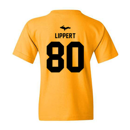 Michigan Tech - NCAA Football : Jaxon Lippert - Generic Shersey Youth T-Shirt-1