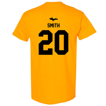 Michigan Tech - NCAA Men's Basketball : Gabriel Smith - Generic Shersey T-Shirt-1