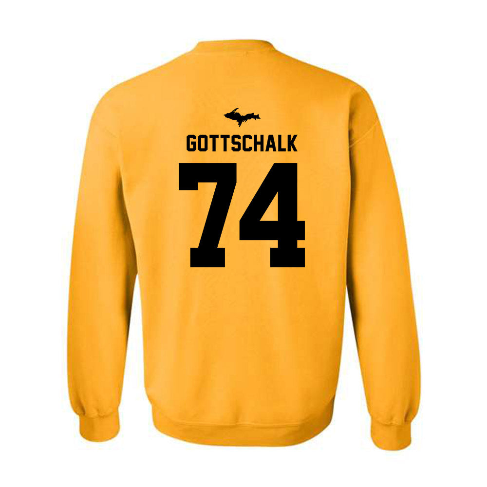 Michigan Tech - NCAA Football : Chris Gottschalk - Generic Shersey Crewneck Sweatshirt-1