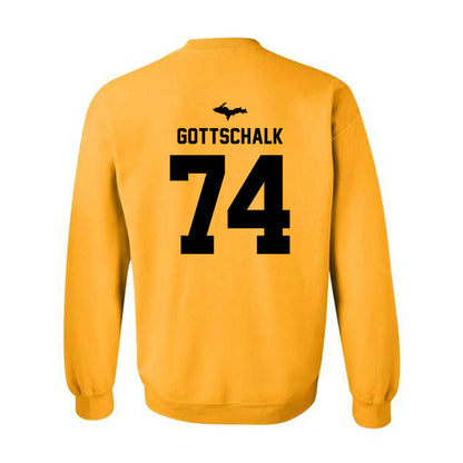 Michigan Tech - NCAA Football : Chris Gottschalk - Generic Shersey Crewneck Sweatshirt-1