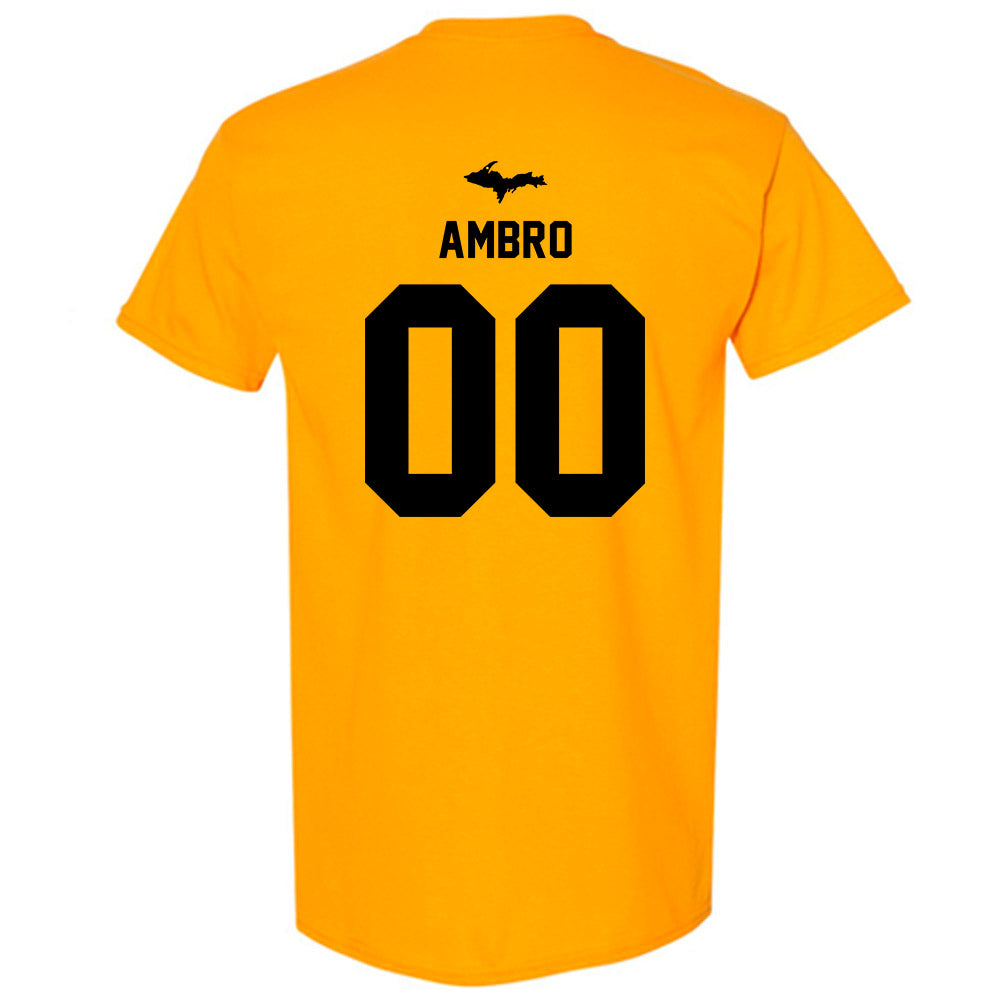 Michigan Tech - NCAA Women's Soccer : Polly Ambro - Generic Shersey T-Shirt-1