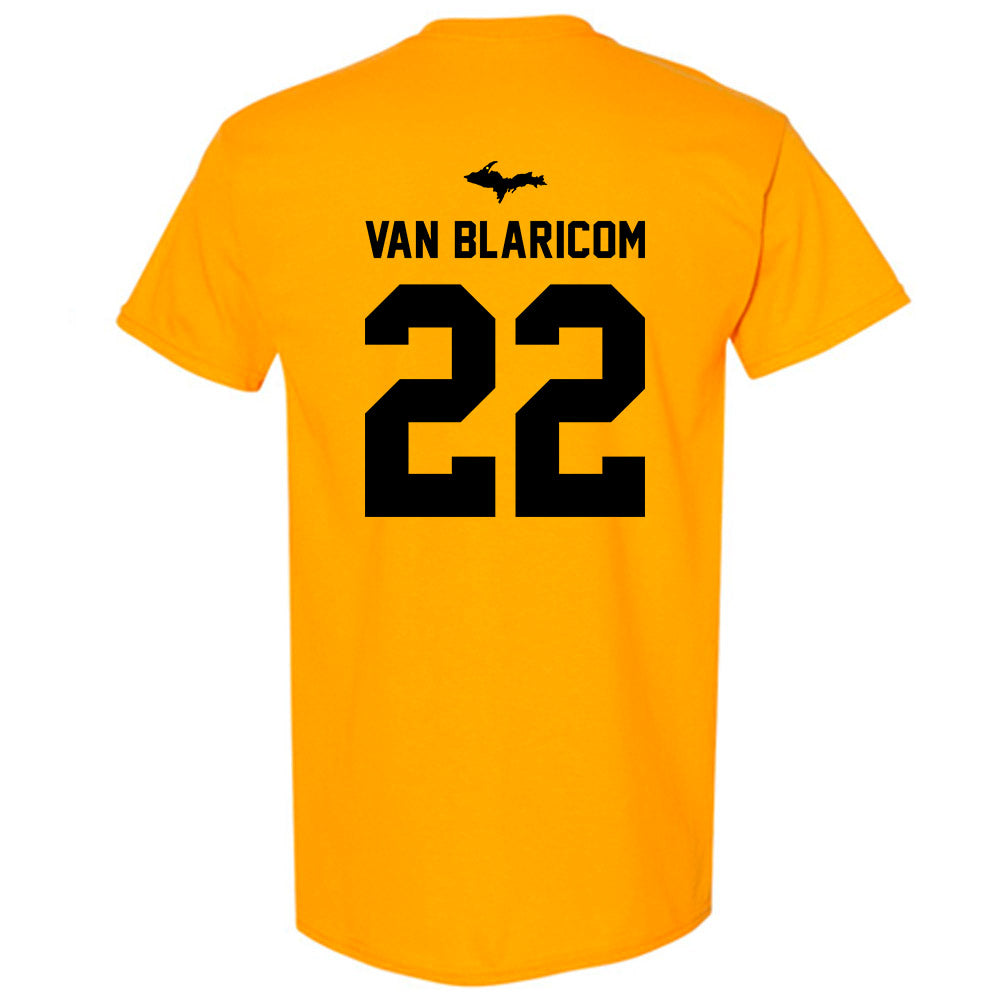 Michigan Tech - NCAA Men's Ice Hockey : Matthew Van Blaricom - Generic Shersey T-Shirt-1