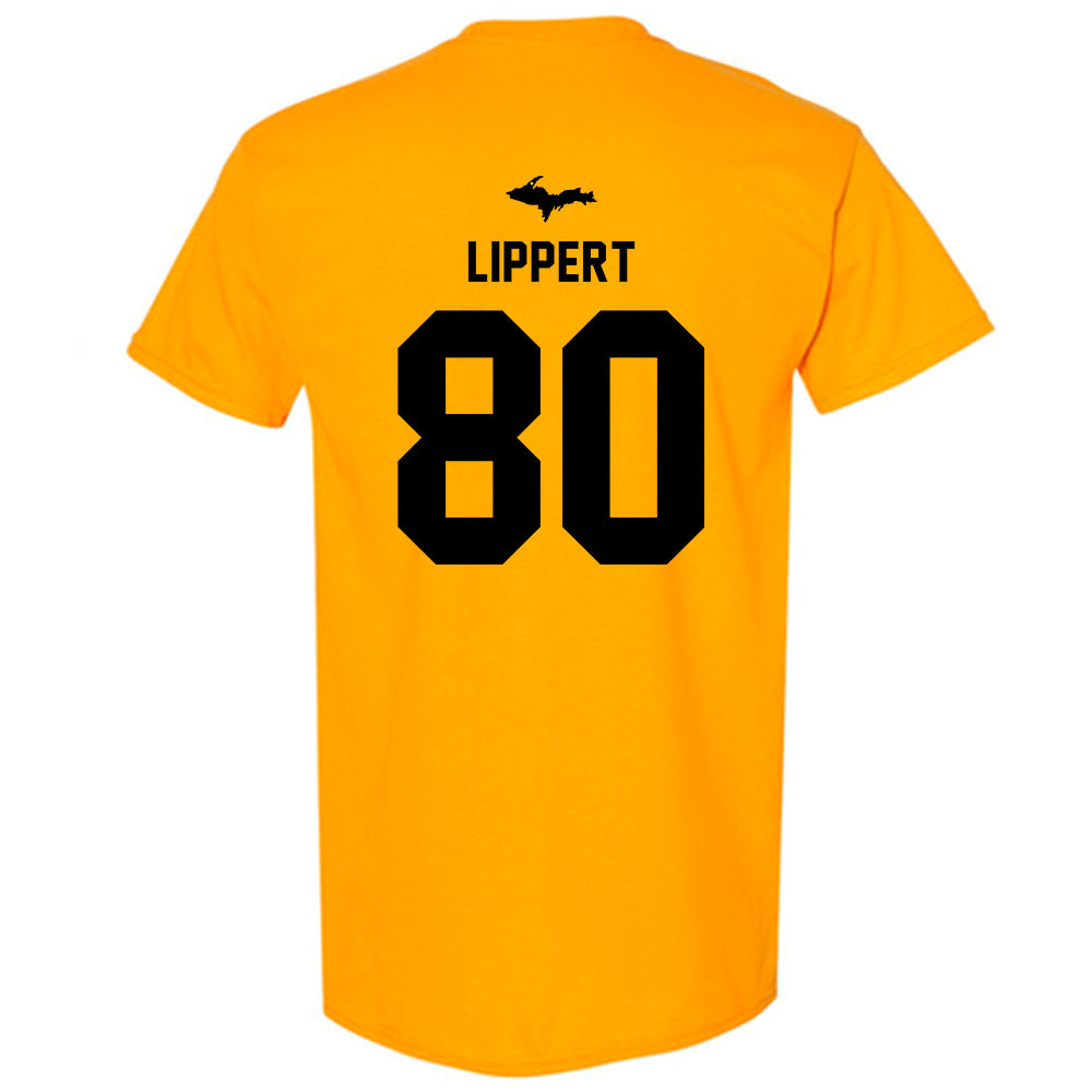 Michigan Tech - NCAA Football : Jaxon Lippert - Generic Shersey T-Shirt-1