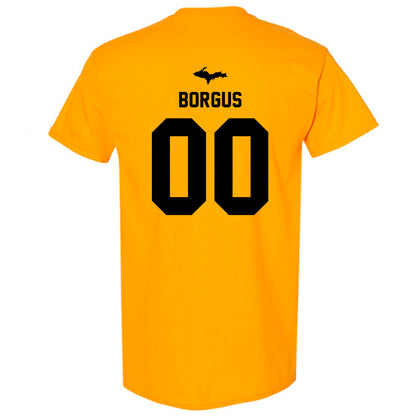Michigan Tech - NCAA Football : Bryce Borgus - Generic Shersey T-Shirt-1