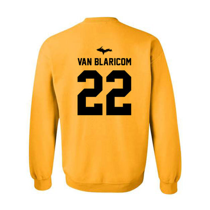 Michigan Tech - NCAA Men's Ice Hockey : Matthew Van Blaricom - Generic Shersey Crewneck Sweatshirt-1