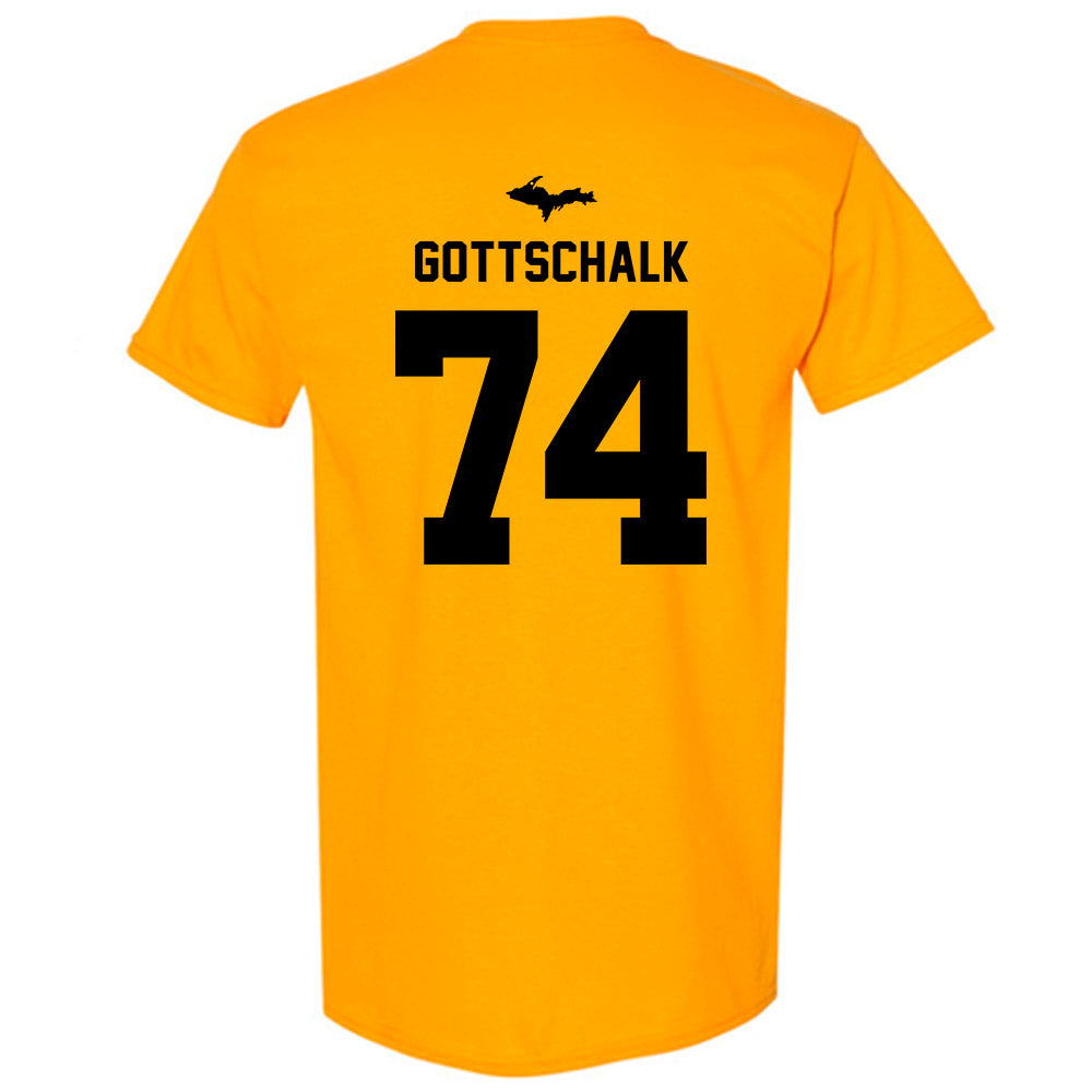 Michigan Tech - NCAA Football : Chris Gottschalk - Generic Shersey T-Shirt-1