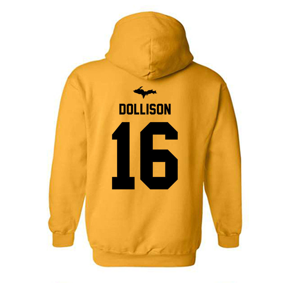 Michigan Tech - NCAA Women's Soccer : Kenzie Dollison - Generic Shersey Hooded Sweatshirt-1