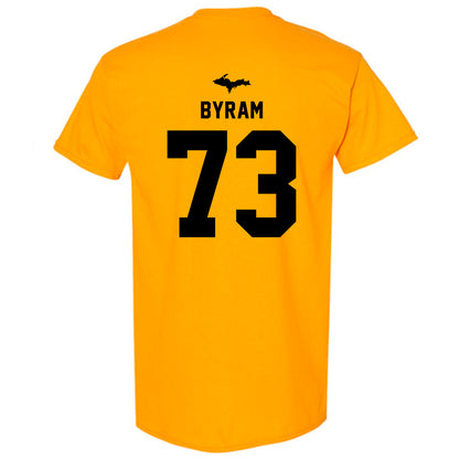 Michigan Tech - NCAA Football : Connor Byram - Generic Shersey T-Shirt-1