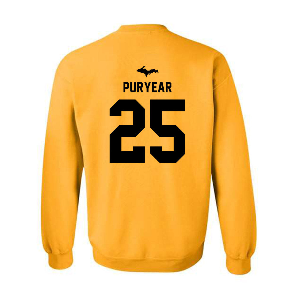 Michigan Tech - NCAA Women's Soccer : Ak Puryear - Generic Shersey Crewneck Sweatshirt-1
