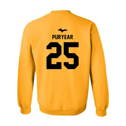 Michigan Tech - NCAA Women's Soccer : Ak Puryear - Generic Shersey Crewneck Sweatshirt-1
