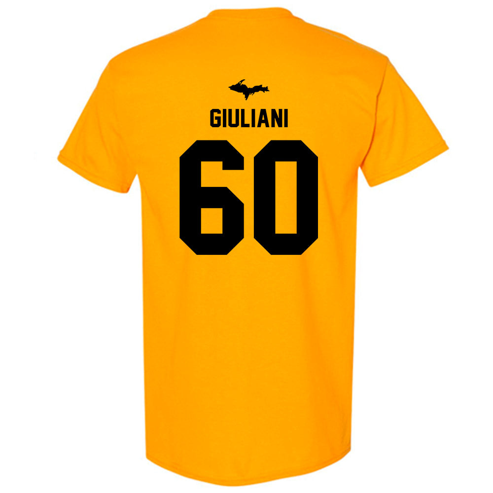 Michigan Tech - NCAA Football : Kevin Giuliani - Generic Shersey T-Shirt-1