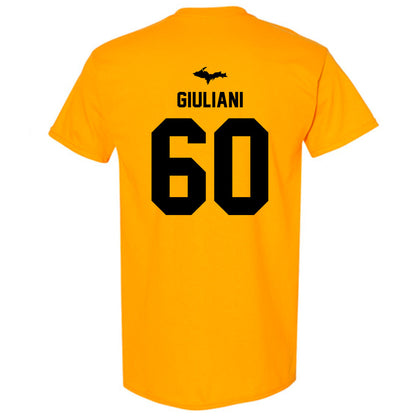 Michigan Tech - NCAA Football : Kevin Giuliani - Generic Shersey T-Shirt-1