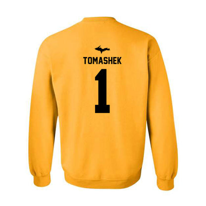 Michigan Tech - NCAA Men's Basketball : Marcus Tomashek - Generic Shersey Crewneck Sweatshirt