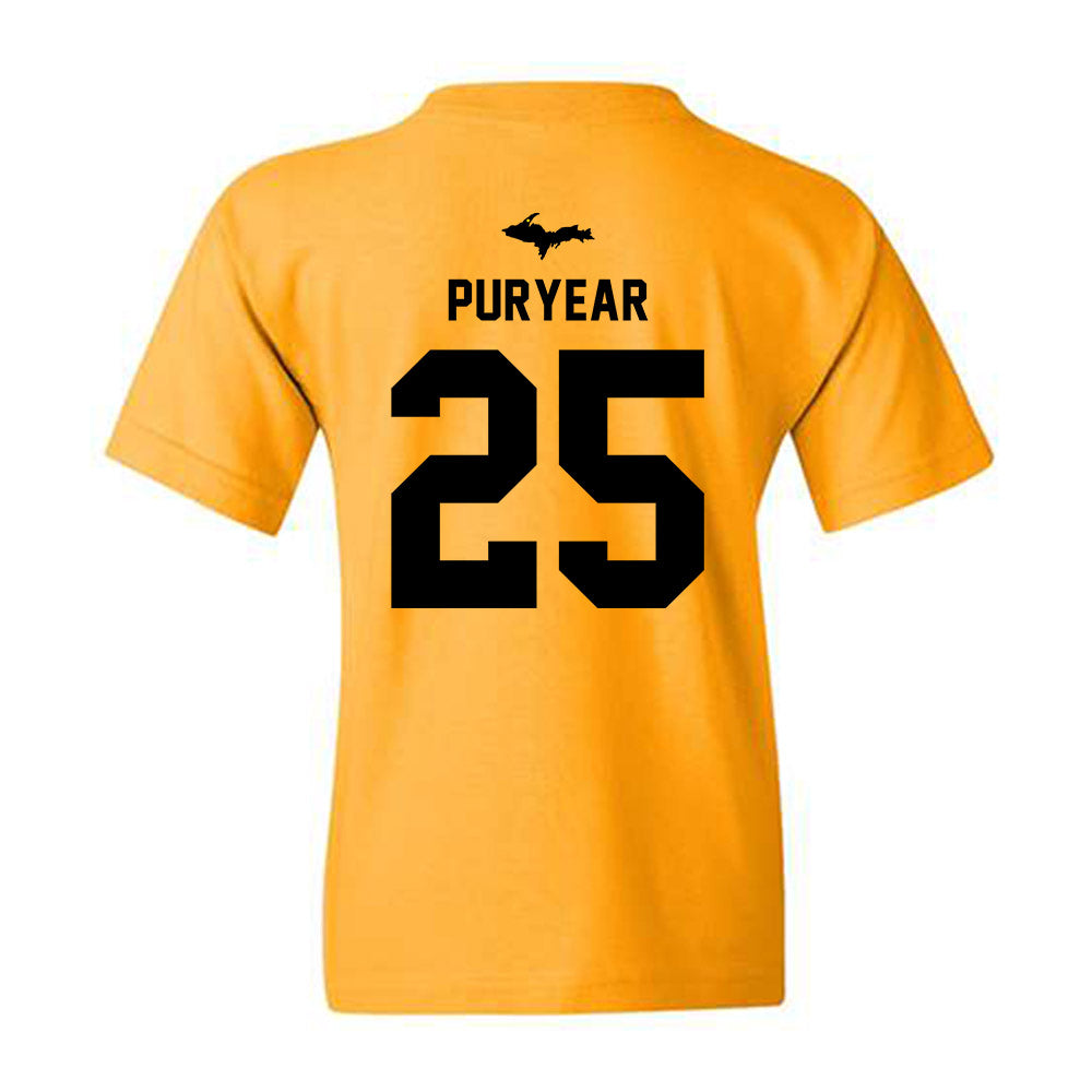Michigan Tech - NCAA Women's Soccer : Ak Puryear - Generic Shersey Youth T-Shirt-1