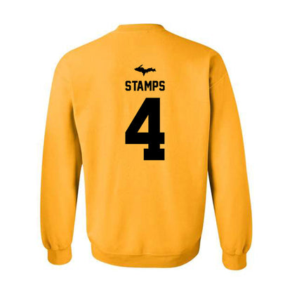 Michigan Tech - NCAA Football : Jamison Stamps - Generic Shersey Crewneck Sweatshirt-1