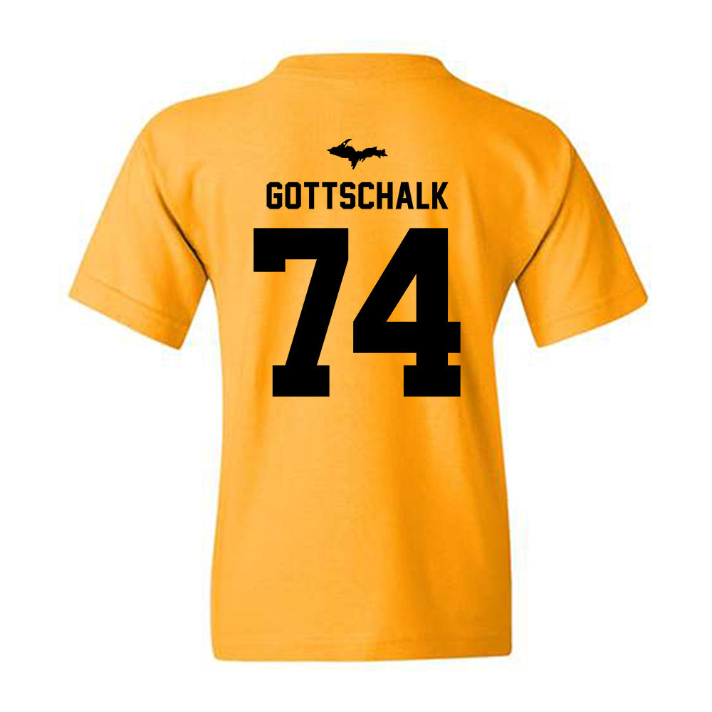 Michigan Tech - NCAA Football : Chris Gottschalk - Generic Shersey Youth T-Shirt-1