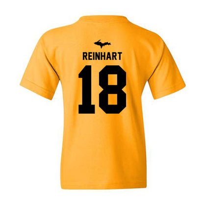 Michigan Tech - NCAA Men's Ice Hockey : Noah Reinhart - Generic Shersey Youth T-Shirt-1