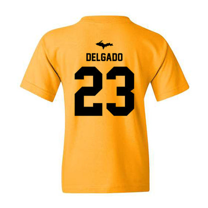 Michigan Tech - NCAA Football : Samuel Delgado - Generic Shersey Youth T-Shirt-1