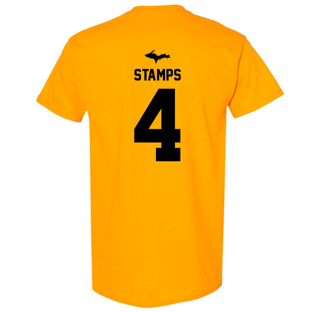 Michigan Tech - NCAA Football : Jamison Stamps - Generic Shersey T-Shirt-1
