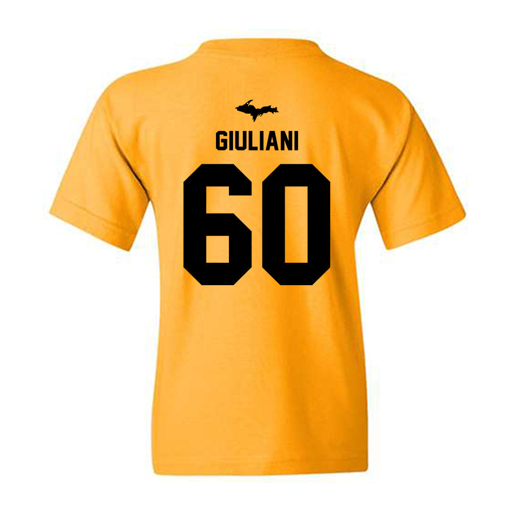 Michigan Tech - NCAA Football : Kevin Giuliani - Generic Shersey Youth T-Shirt-1