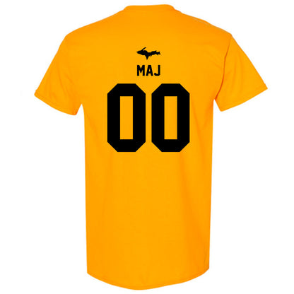Michigan Tech - NCAA Football : Max Maj - Generic Shersey T-Shirt-1