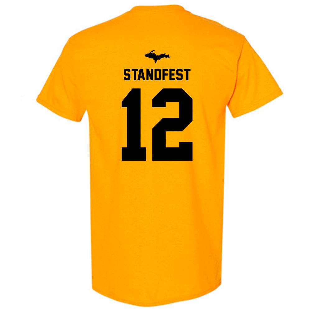 Michigan Tech - NCAA Women's Basketball : Kendall Standfest - Generic Shersey T-Shirt