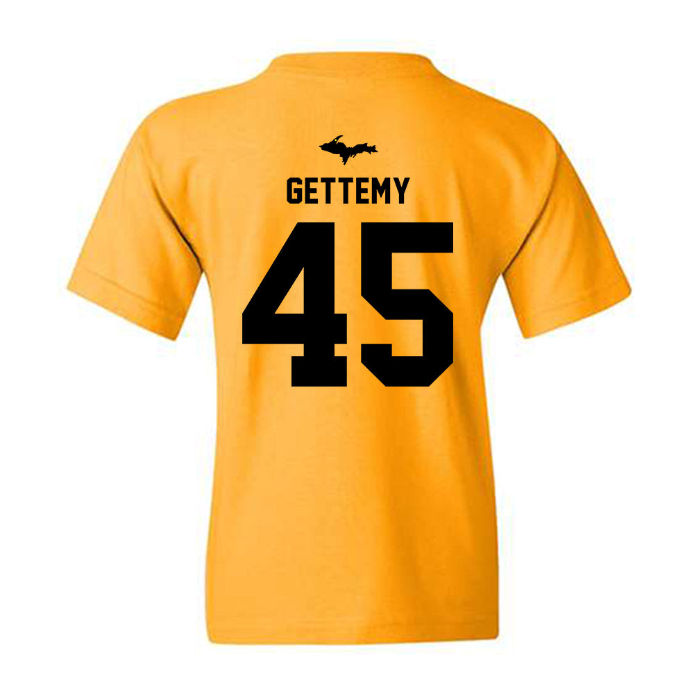 Michigan Tech - NCAA Football : Kyle Gettemy - Generic Shersey Youth T-Shirt-1