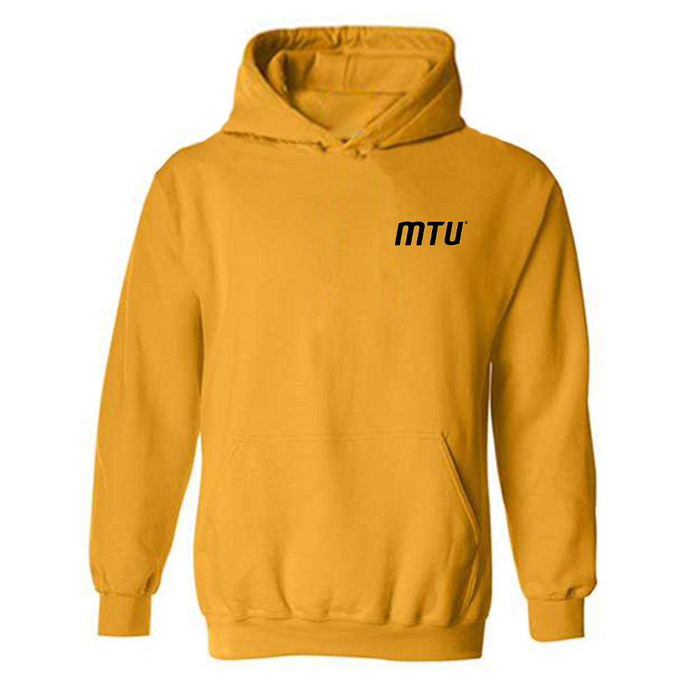 Michigan Tech - NCAA Football : Logan Hedstrom - Generic Shersey Hooded Sweatshirt-0