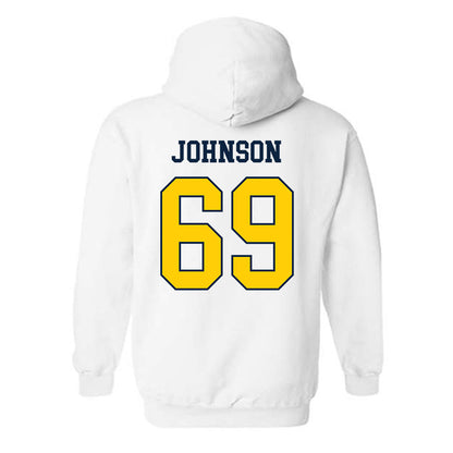 Toledo - NCAA Football : Dominic Johnson - Classic Shersey Hooded Sweatshirt-1