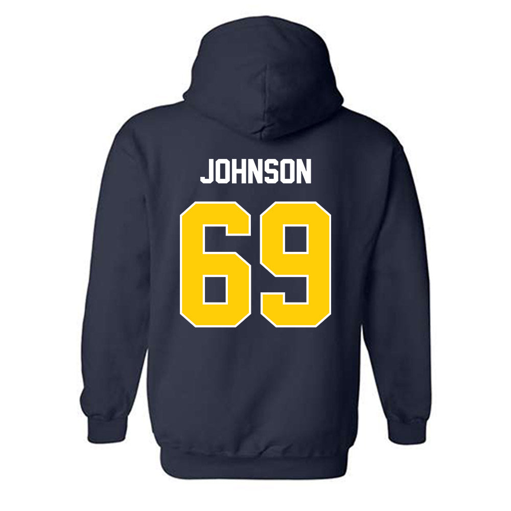 Toledo - NCAA Football : Dominic Johnson - Classic Shersey Hooded Sweatshirt-1