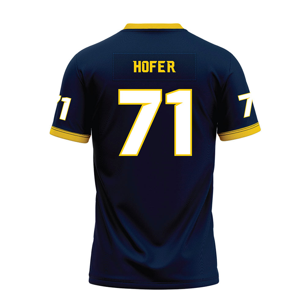 Toledo - NCAA Football : Matt Hofer - Blue Premium Football Jersey-1