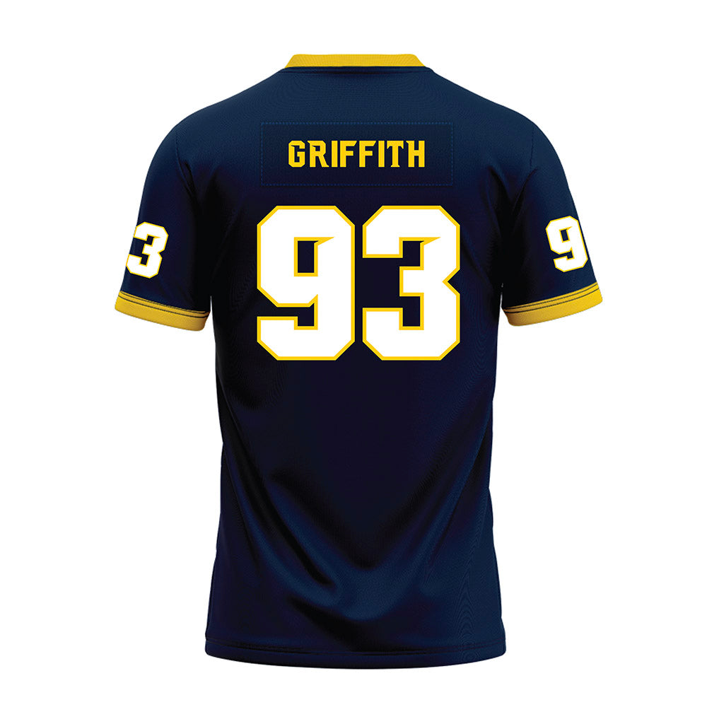 Toledo - NCAA Football : Reice Griffith - Blue Premium Football Jersey-1