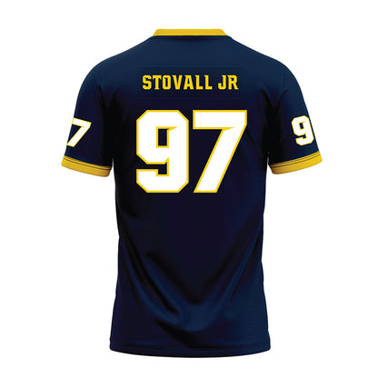 Toledo - NCAA Football : Brian Stovall Jr - Blue Premium Football Jersey-1