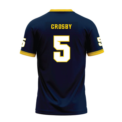 Toledo - NCAA Football : Terrell Crosby - Blue Premium Football Jersey-1