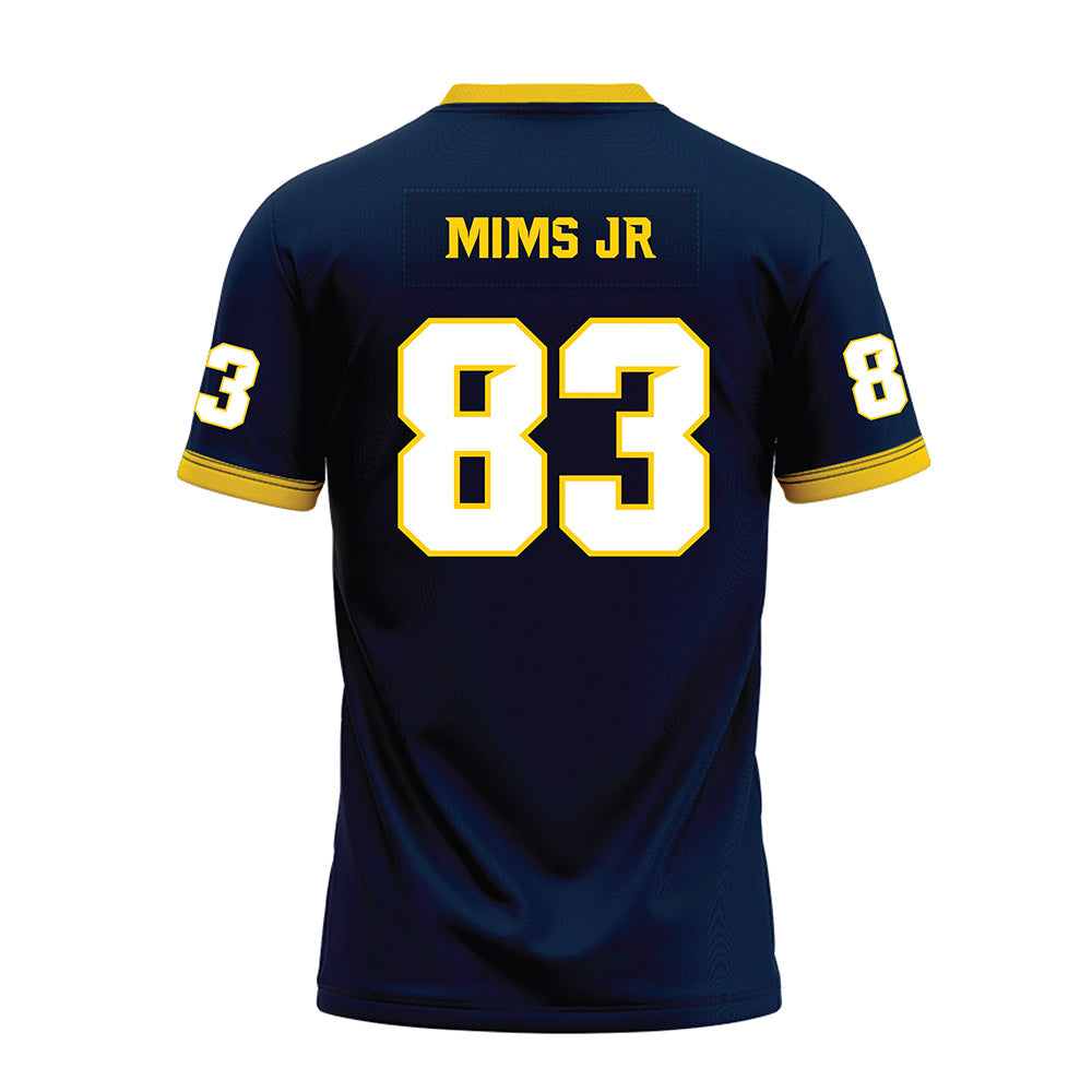 Toledo - NCAA Football : Omar Mims Jr - Blue Premium Football Jersey-1