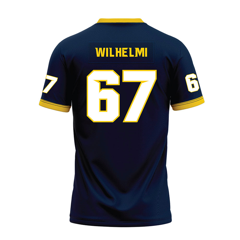 Toledo - NCAA Football : Cade Wilhelmi - Blue Premium Football Jersey-1