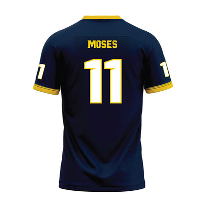 Toledo - NCAA Football : Walter Moses - Blue Premium Football Jersey-1