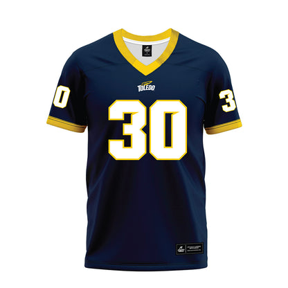 Toledo - NCAA Football : Hayden Roy - Blue Premium Football Jersey-0