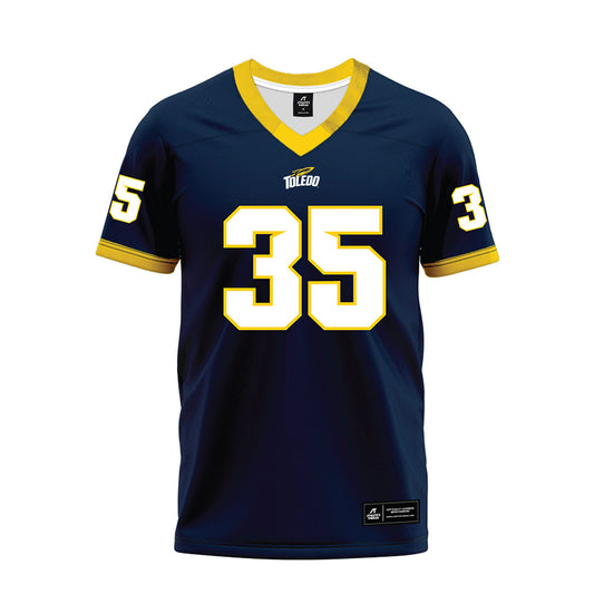 Toledo - NCAA Football : Bryant Weatherspoon jr - Blue Premium Football Jersey-0